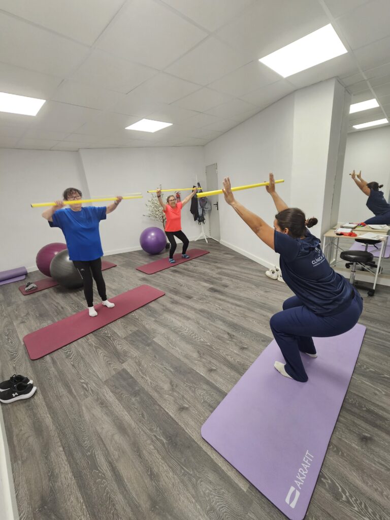 Sala de pilates terapéutico de la Clínica Axon en Valencia
