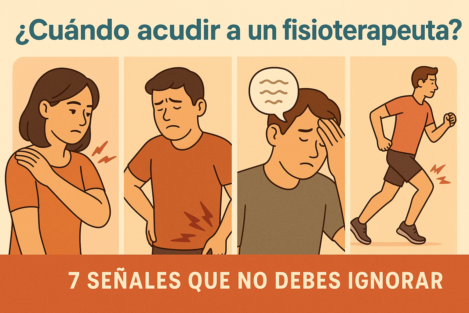 ¿Cuándo acudir a un fisioterapeuta? 7 señales que no debes ignorar